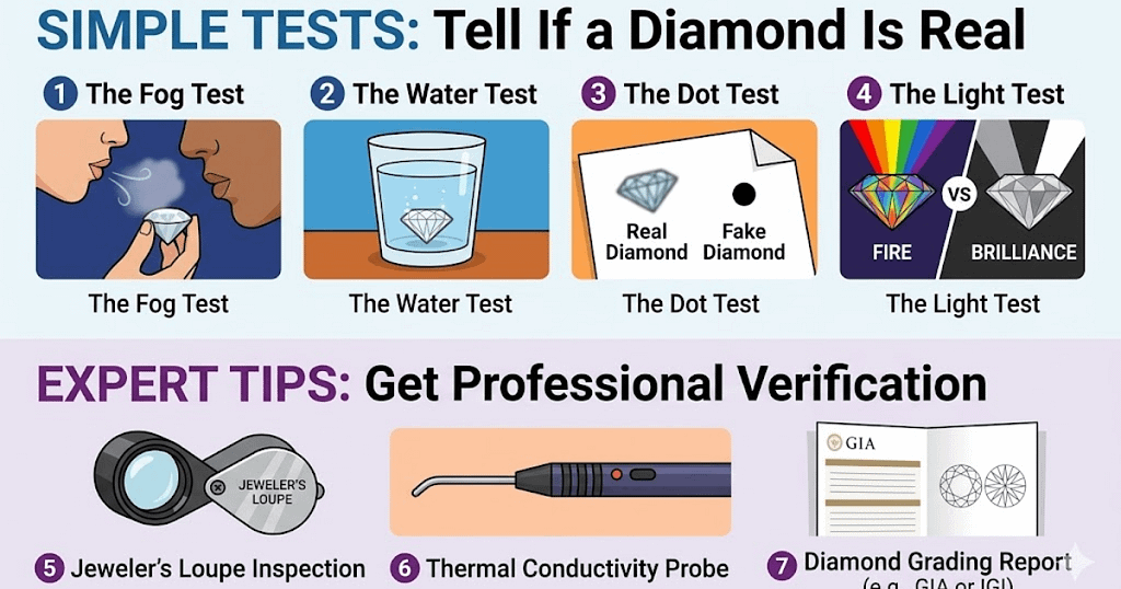 How to Tell If a Diamond Is Real