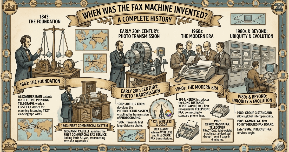 When Was the Fax Machine Invented? A Complete History - Linkspeaks ...